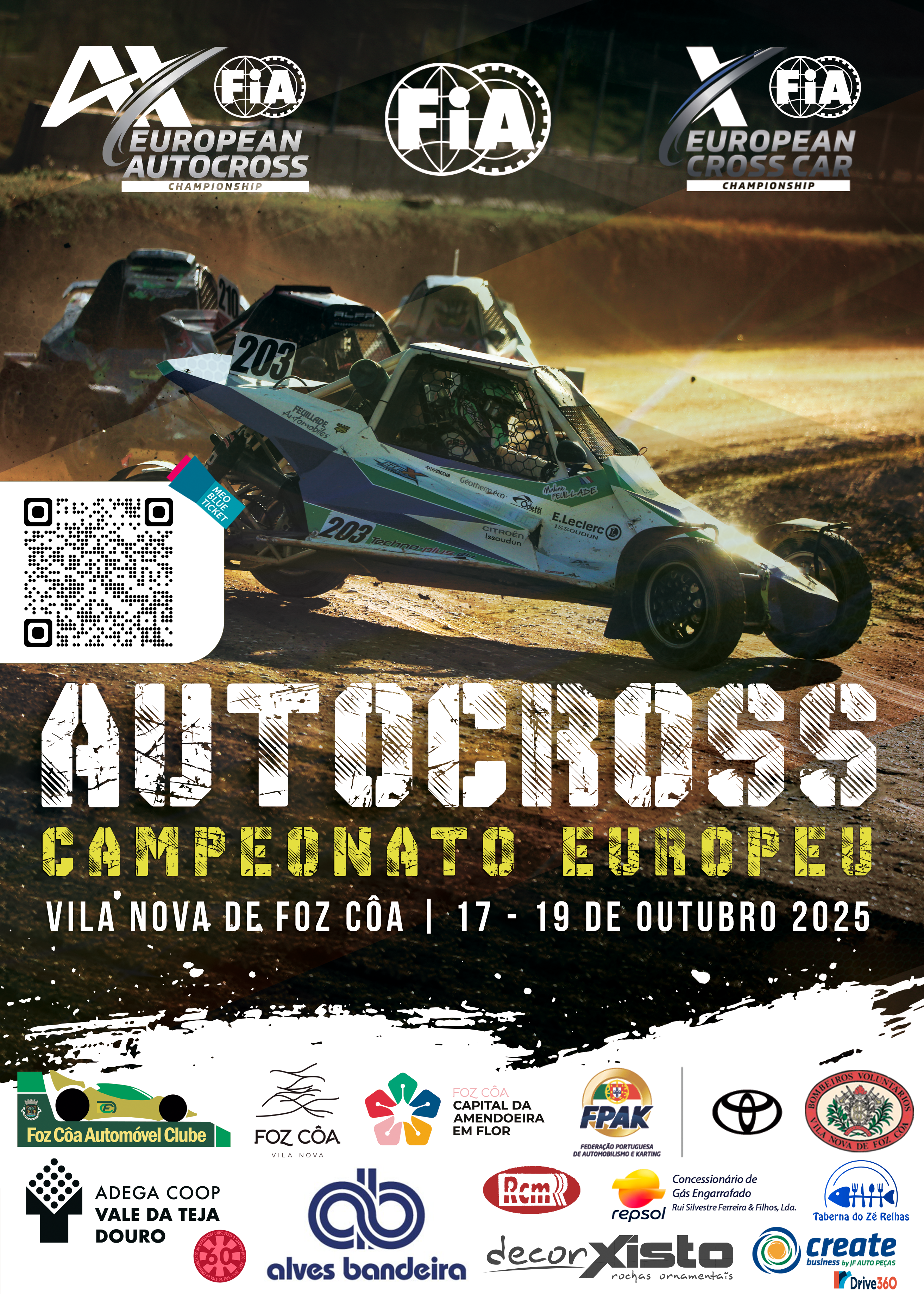 Flyer do European Autocross & CrossCar Championship 2025